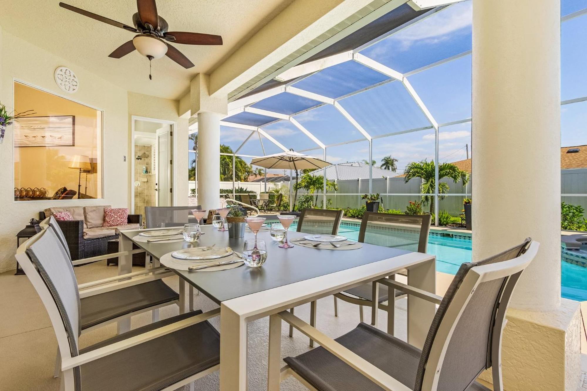 Villa-Haze, Lots Of Privacy, Solar & Electric Heated Pool And Spa Κέιπ Κόραλ Εξωτερικό φωτογραφία