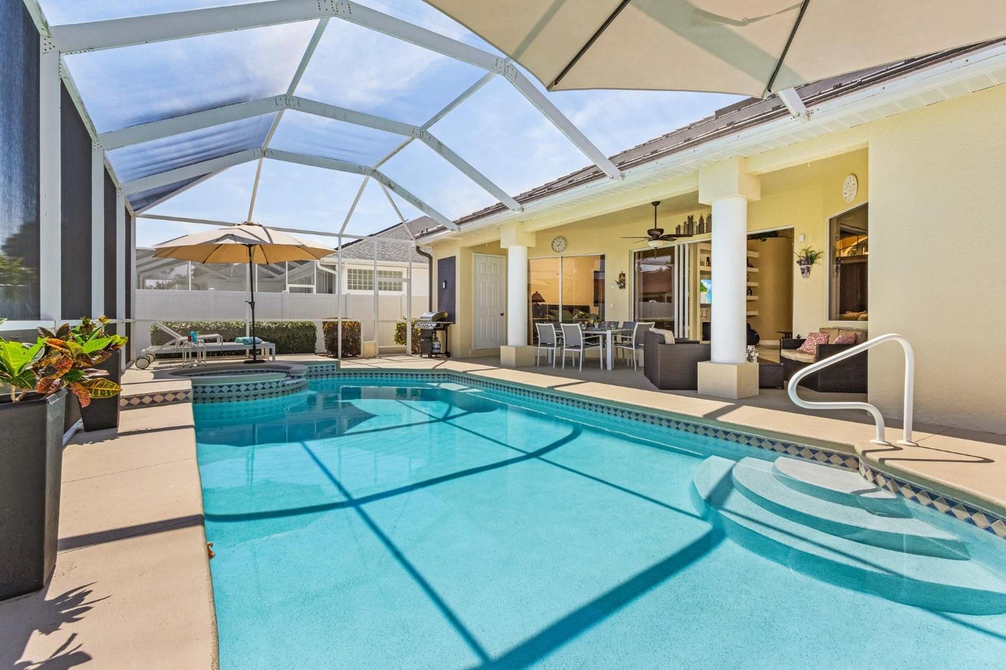 Villa-Haze, Lots Of Privacy, Solar & Electric Heated Pool And Spa Κέιπ Κόραλ Εξωτερικό φωτογραφία